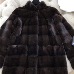 Mahogany mink coat